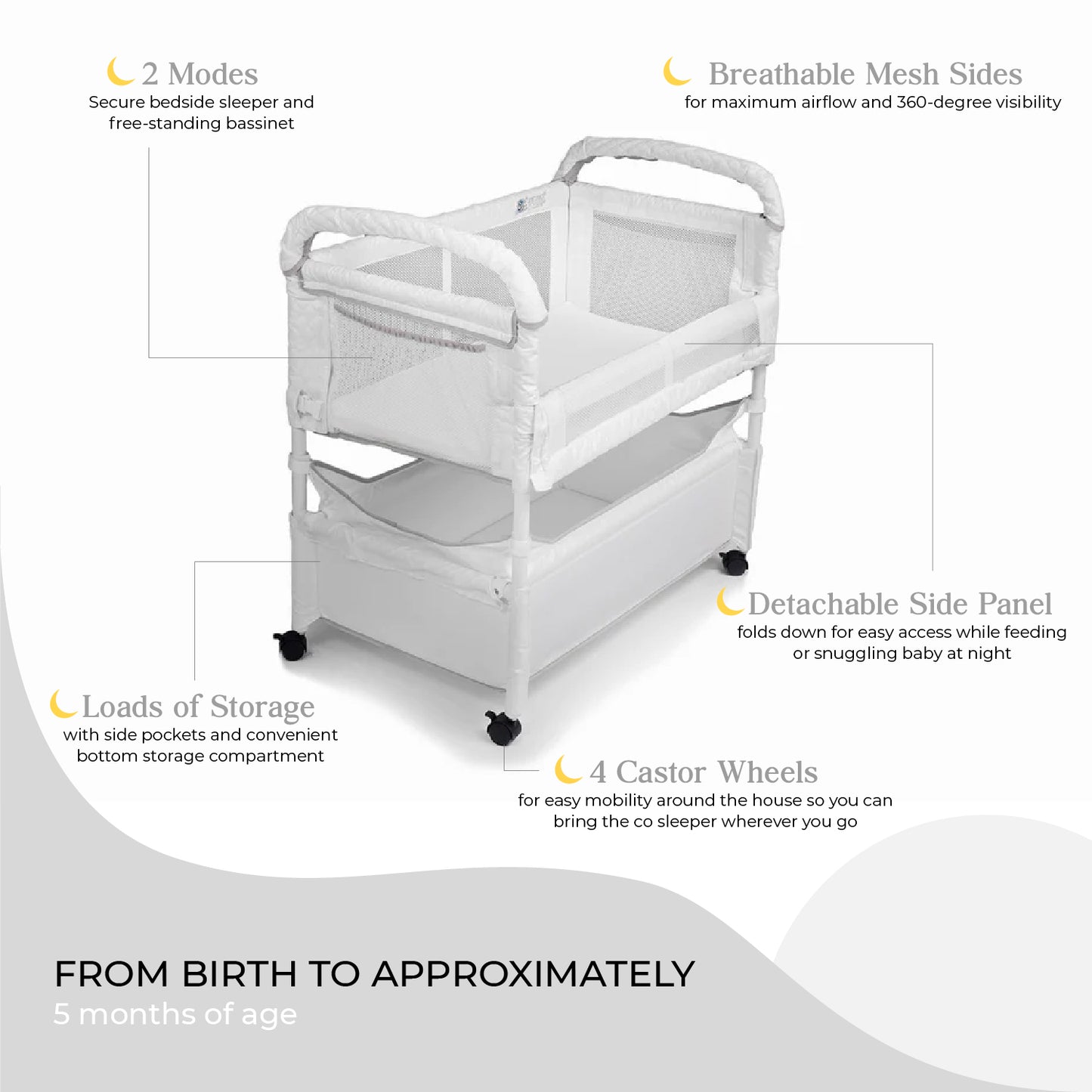 Clear-Vue® CO-SLEEPER® Bassinet