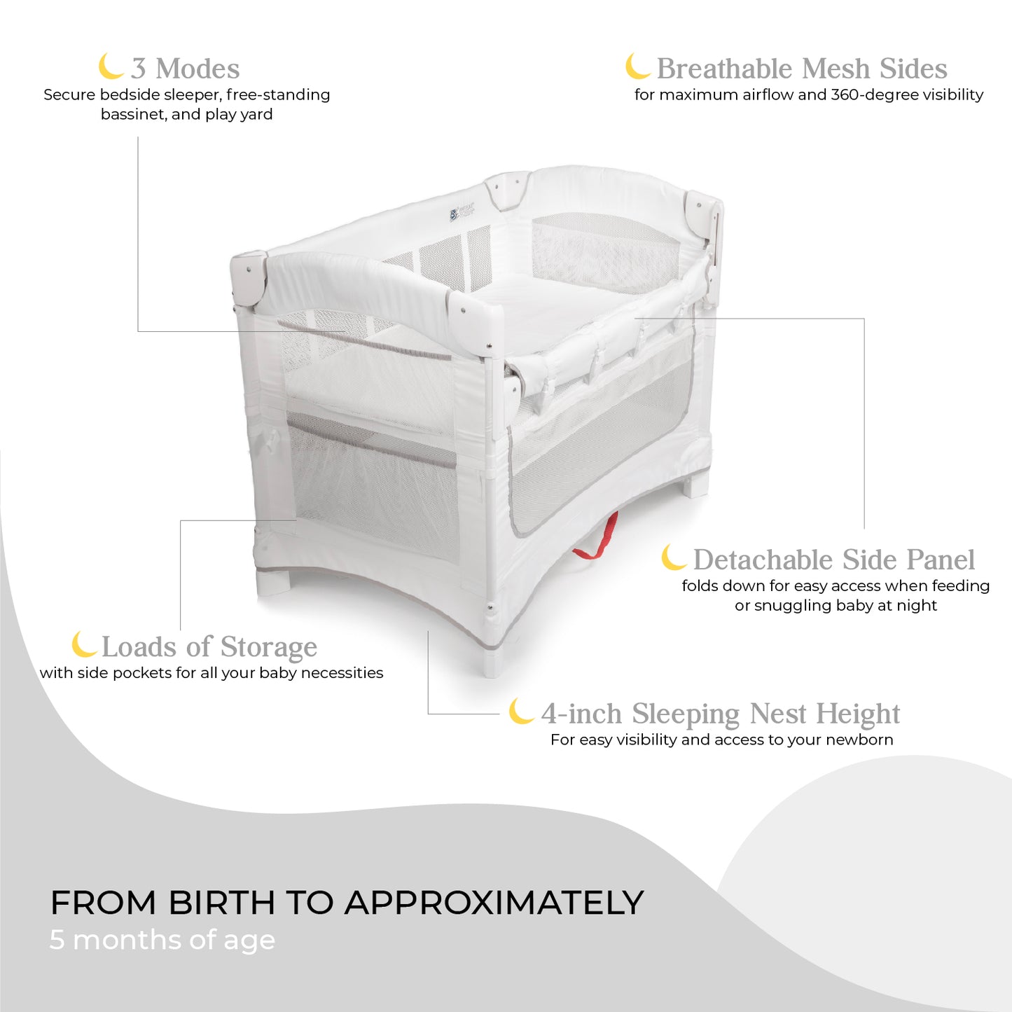 Ideal Ezee™ 3 in 1 CO-SLEEPER® Bassinet