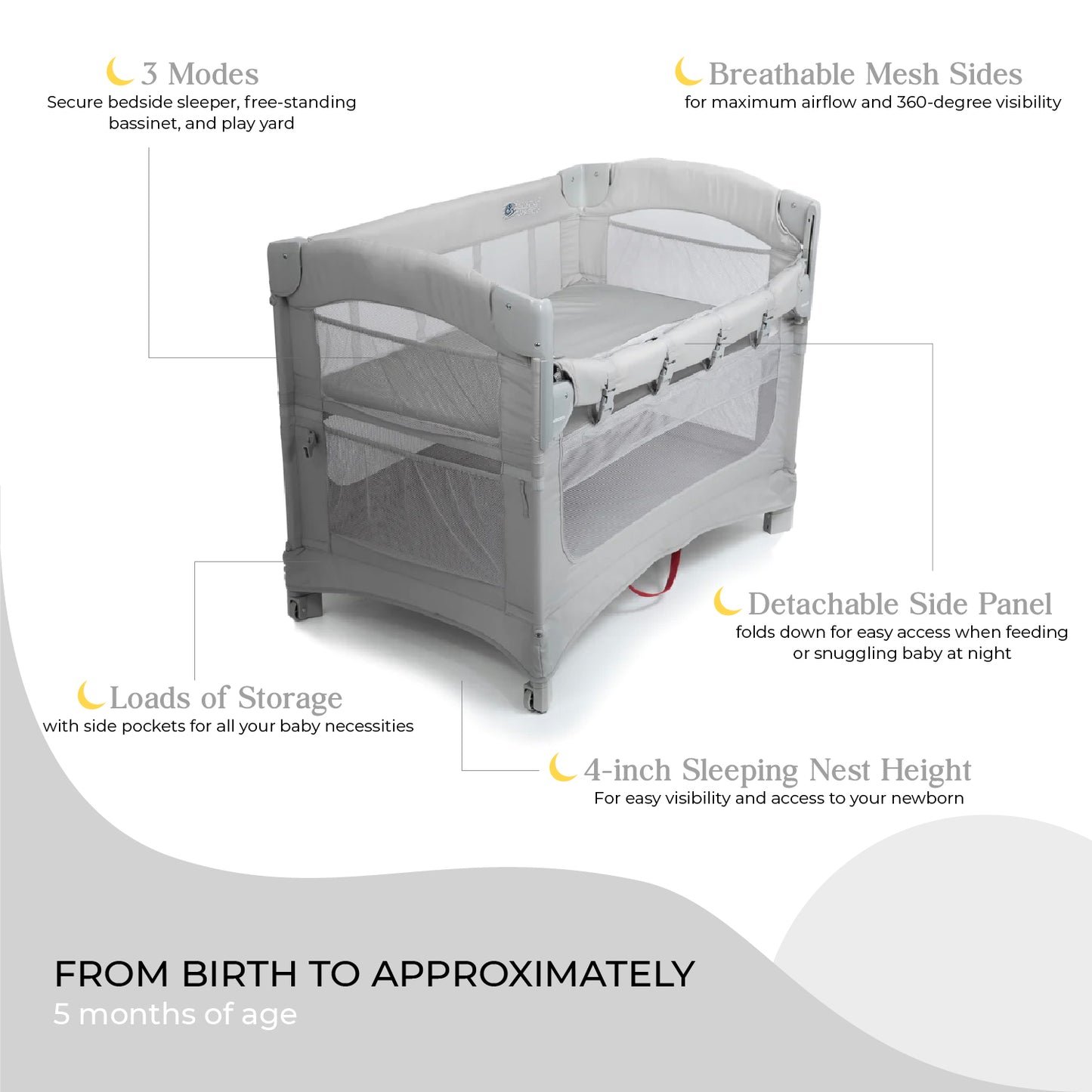 Ideal Ezee™ 3 in 1 CO-SLEEPER® Bassinet