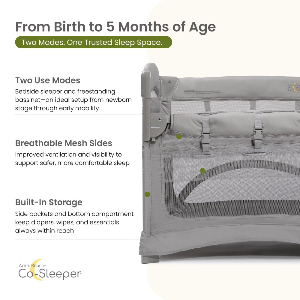 Mini Ezee™ 2 in 1 CO-SLEEPER® Bassinet - Grey