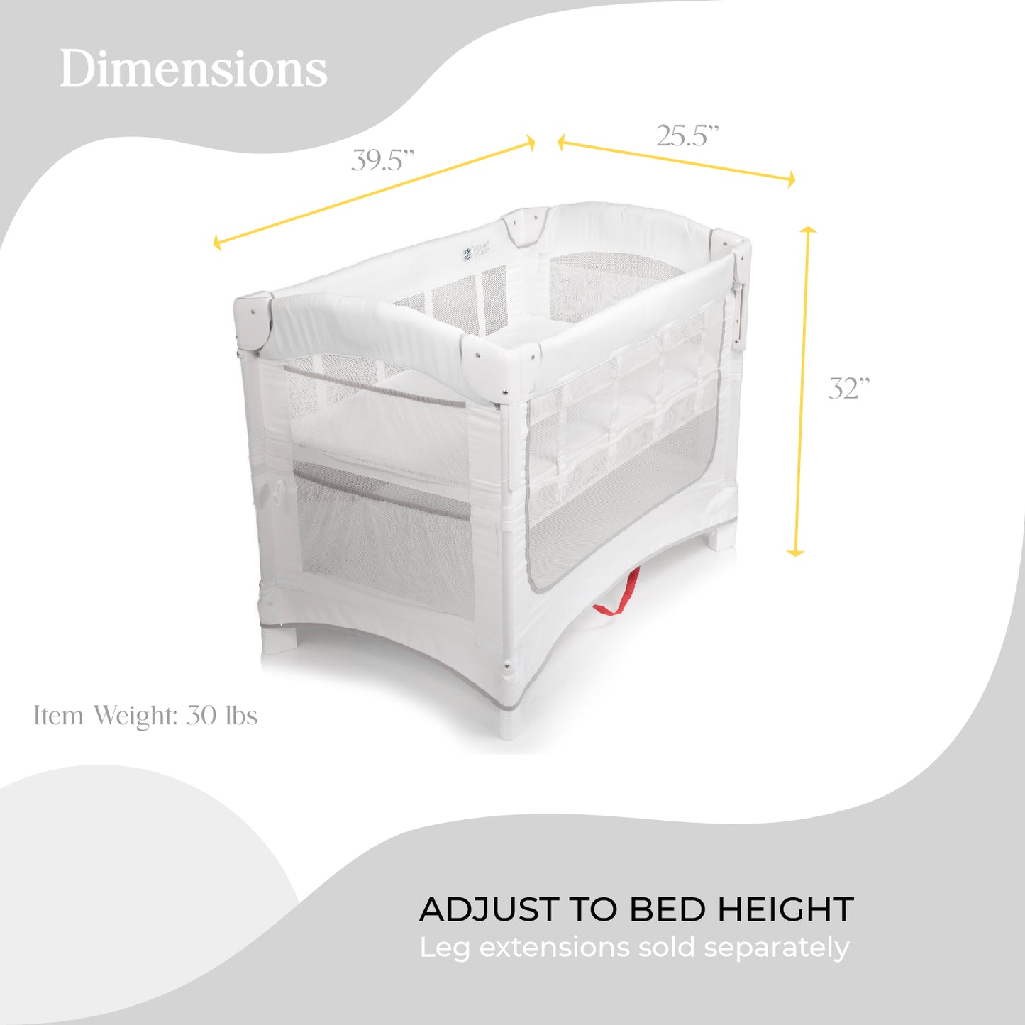 Crib Bassinet Bed Extension IDEAL EZEE IN CO-SLEEPER – Arm's Reach