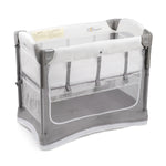 Arm's Reach Mini Ezee 3-in-1 Co-Sleeper bedside bassinet in grey and white